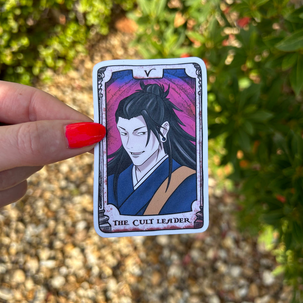 The Cult Leader Tarot Anime Glitter Sticker