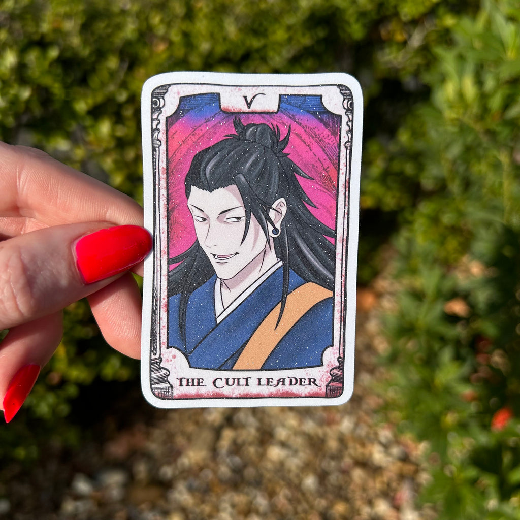 The Cult Leader Tarot Anime Glitter Sticker