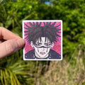 Square Emo Older Bro Anime Glitter Sticker