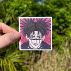 Square Emo Older Bro Anime Glitter Sticker