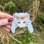 Chibi Mage Anime Glitter Sticker