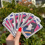 The Cult Leader Tarot Anime Glitter Sticker
