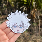 Chibi Honored One Anime Glitter Sticker