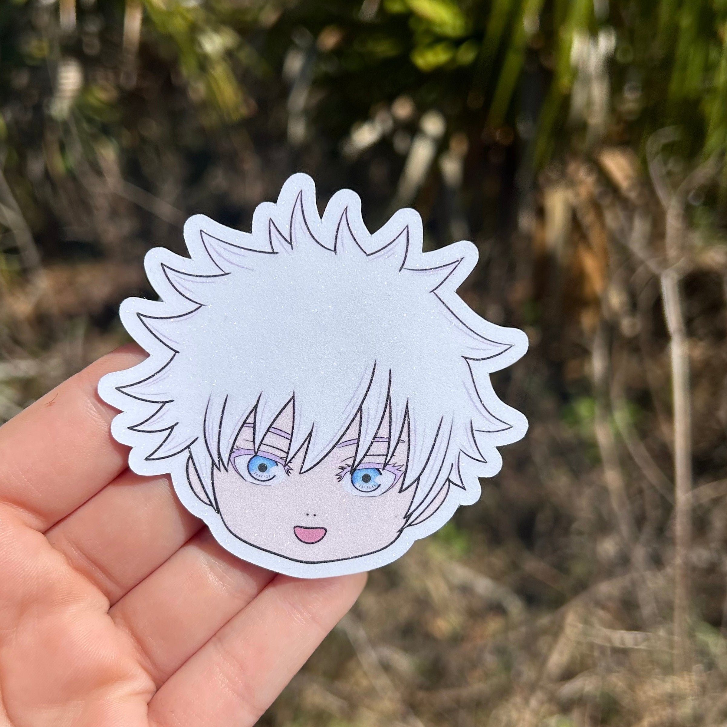 Chibi Honored One Anime Glitter Sticker