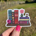 Astrology Bookshelf Glitter Sticker