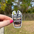 Iced Coffee Zodiac Sticker