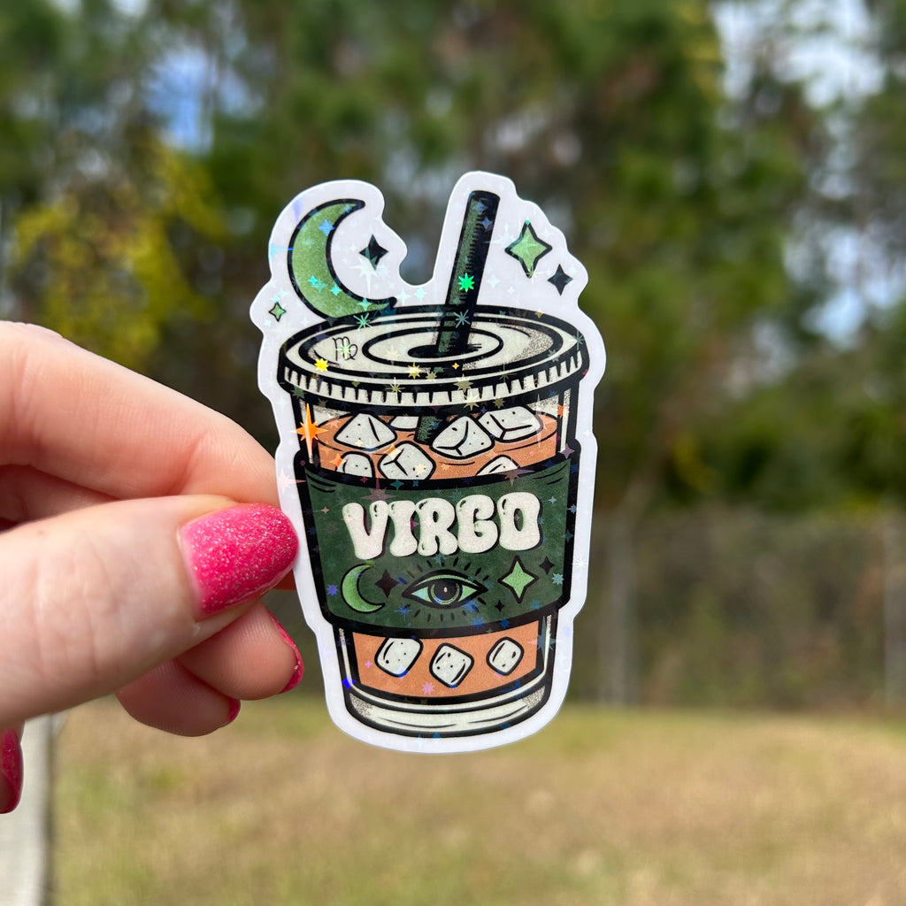 Iced Coffee Zodiac Sticker