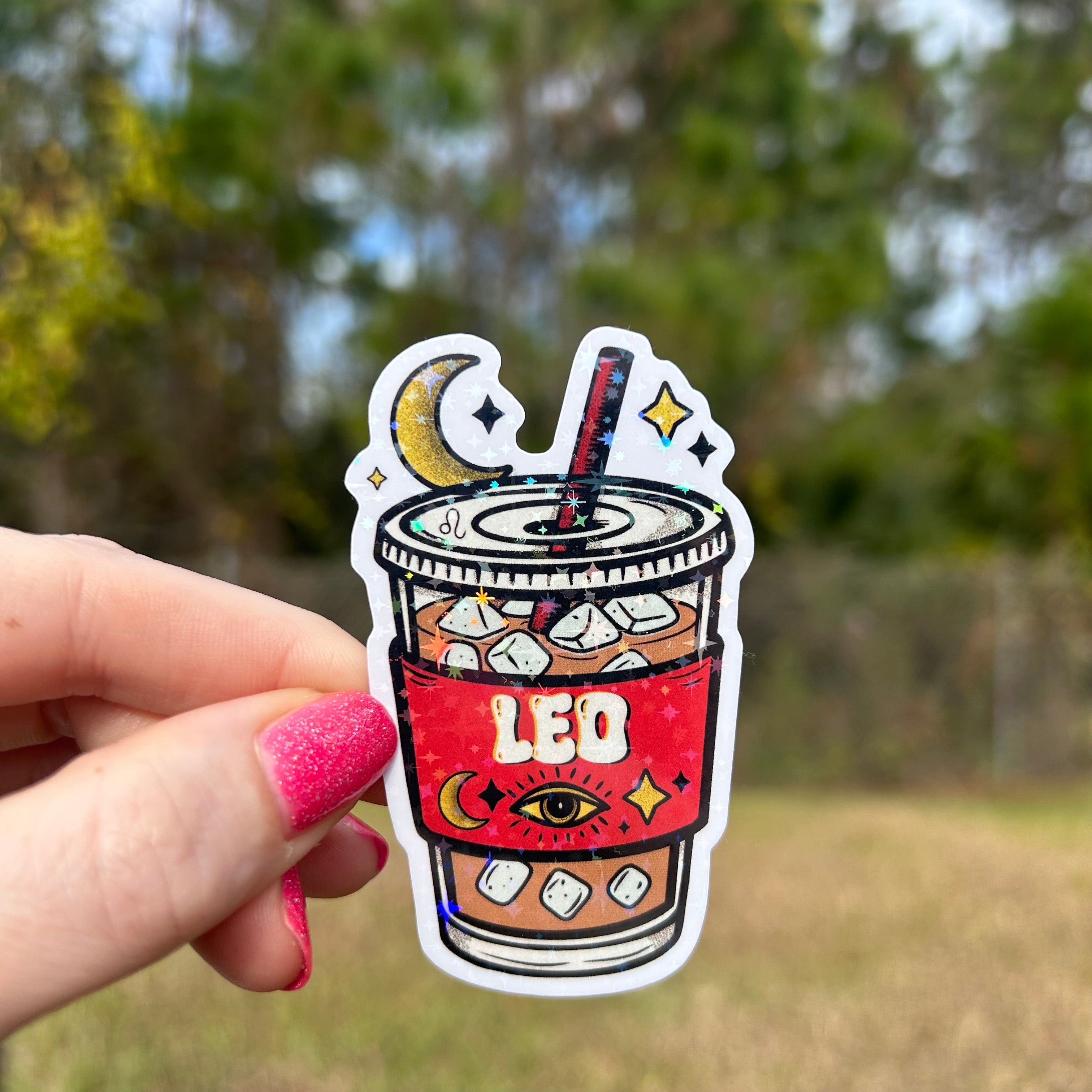 Iced Coffee Zodiac Sticker