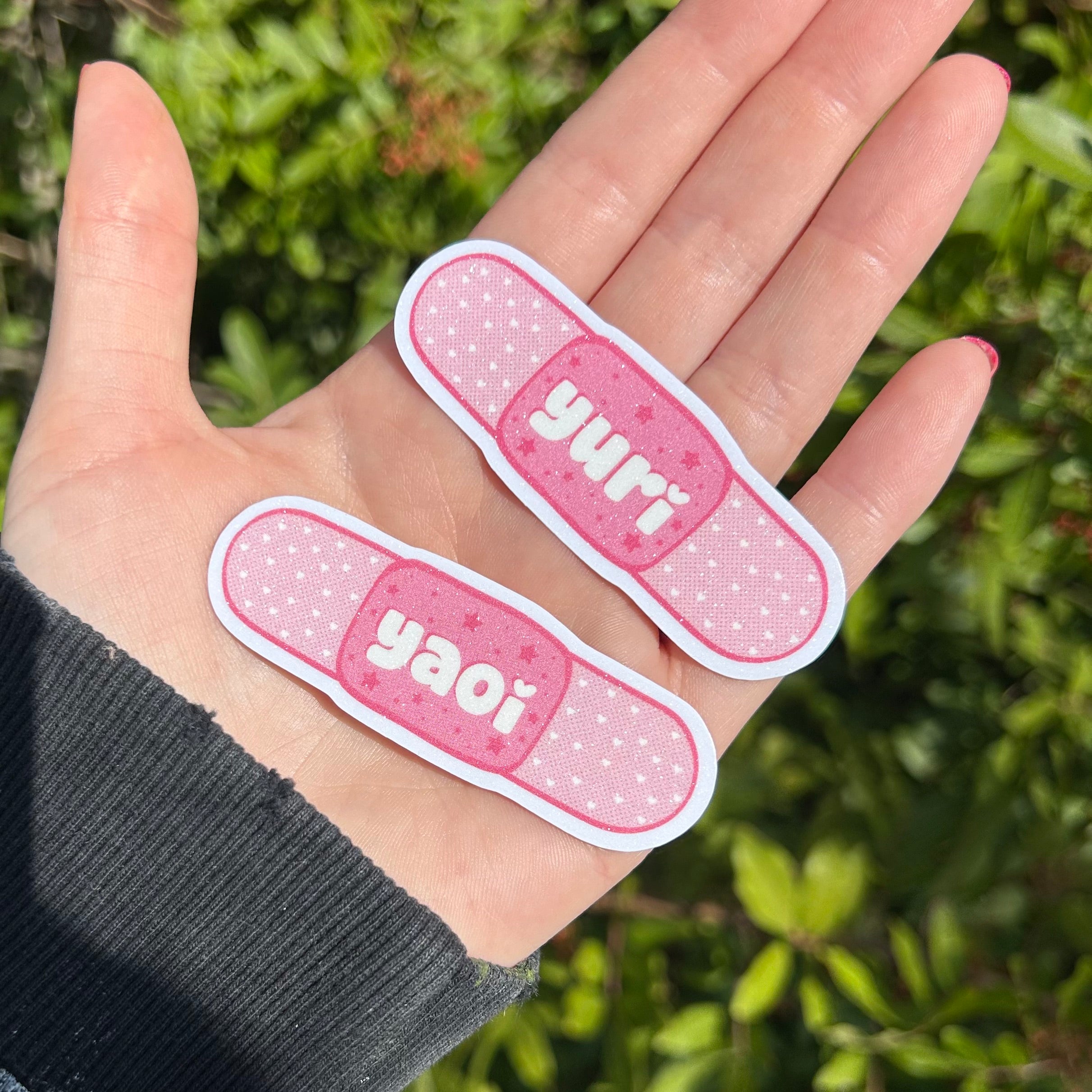 Yuri / Yaoi Glitter Stickers