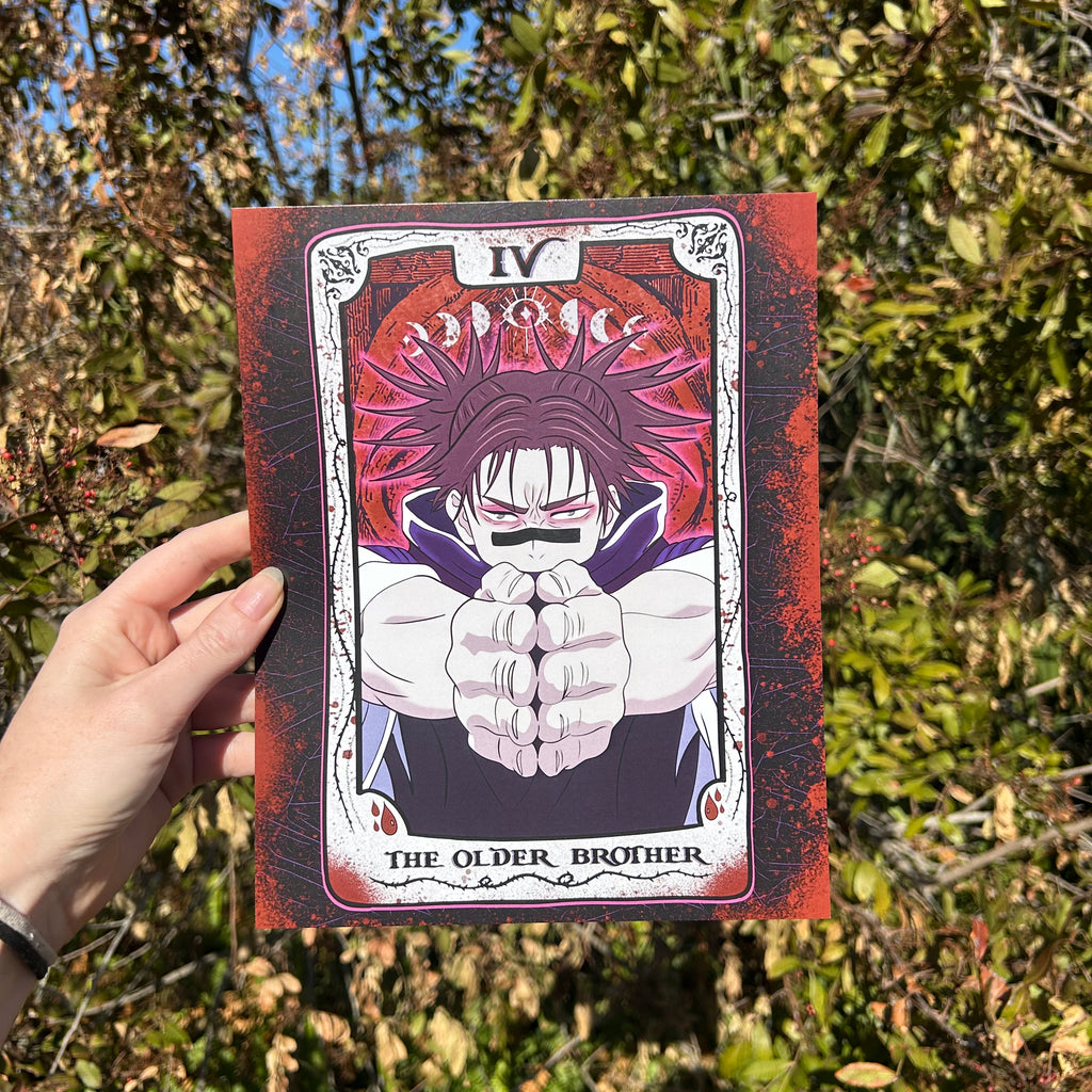 Older Brother Anime Tarot Art Print