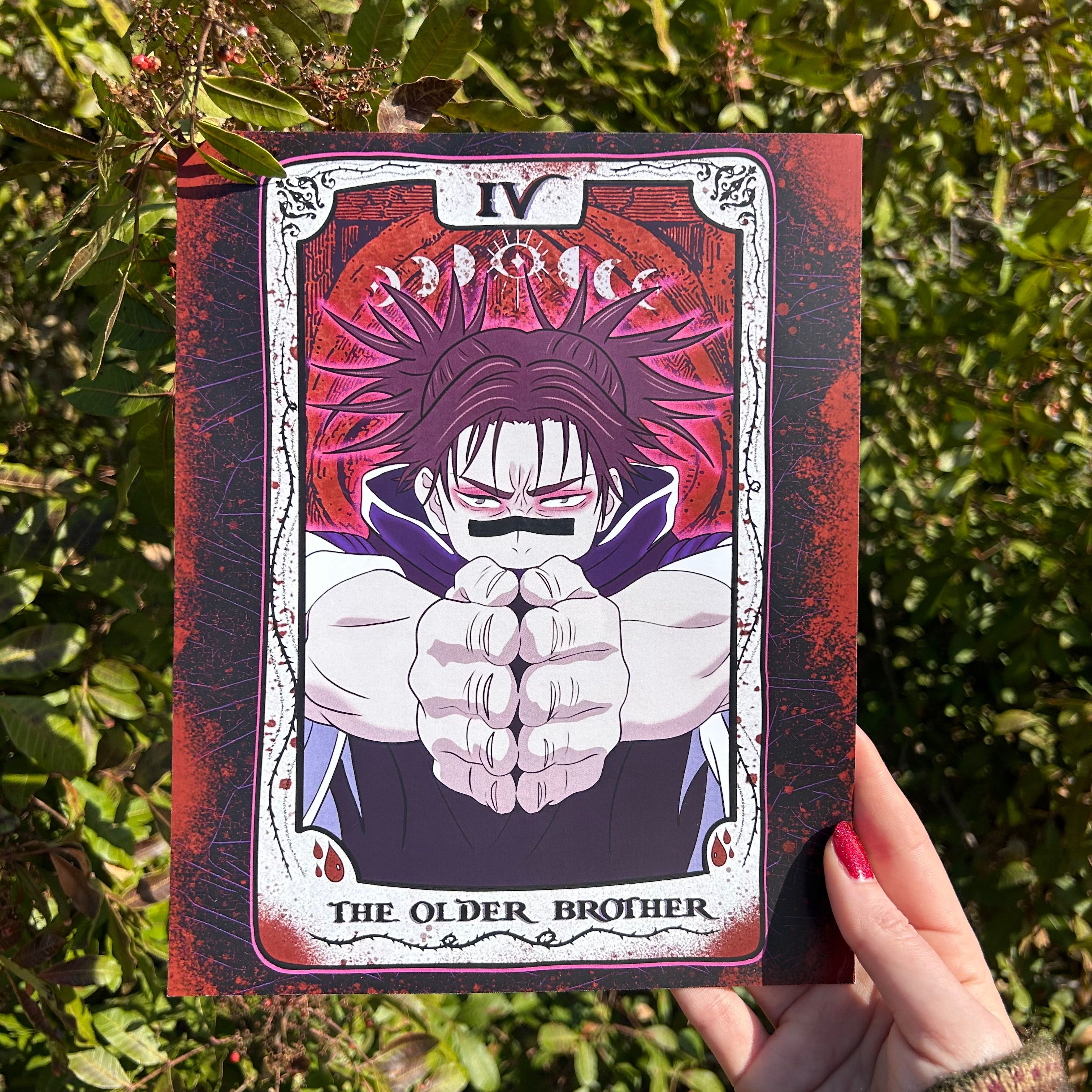 Older Brother Anime Tarot Art Print