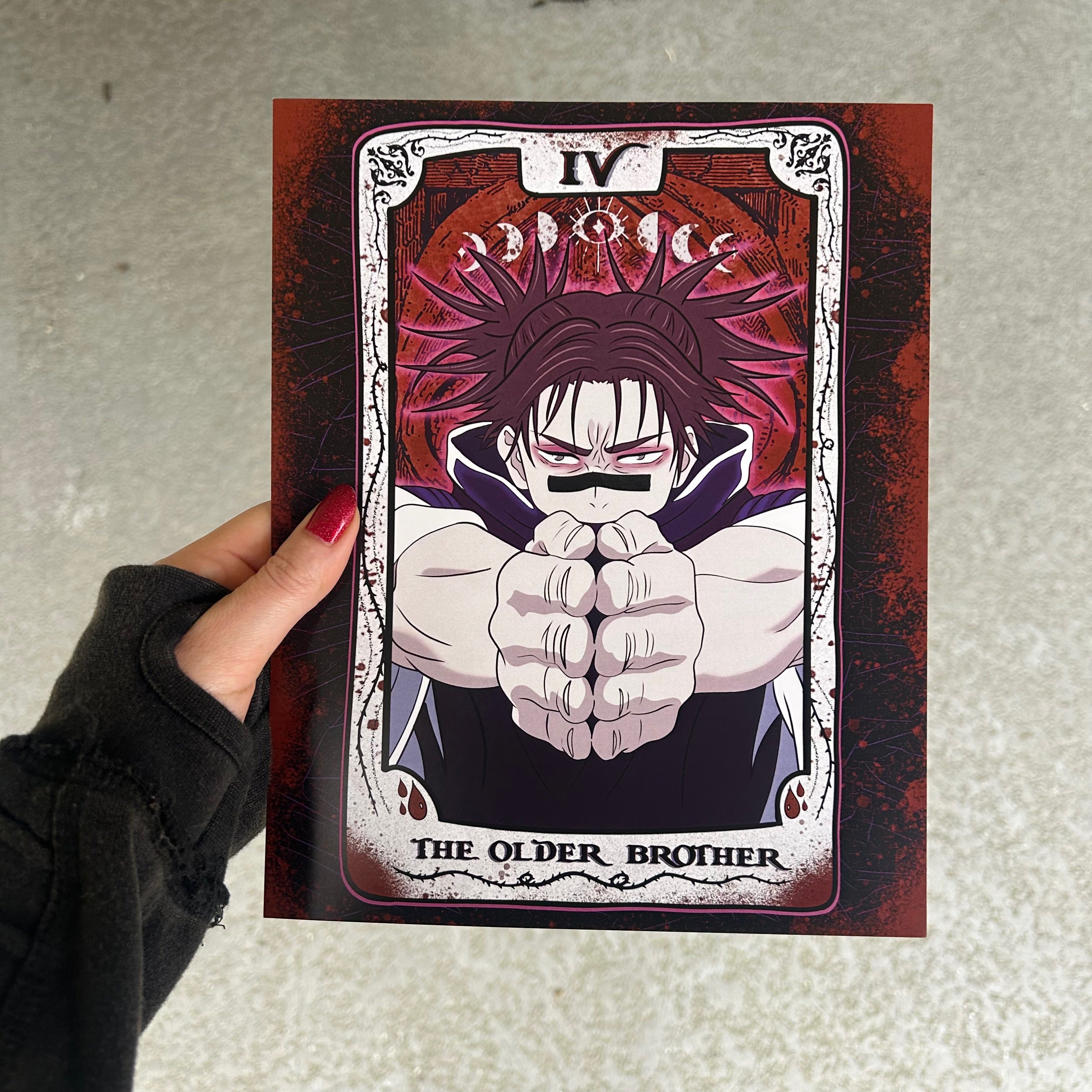 Older Brother Anime Tarot Art Print