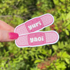 Yuri / Yaoi Glitter Stickers