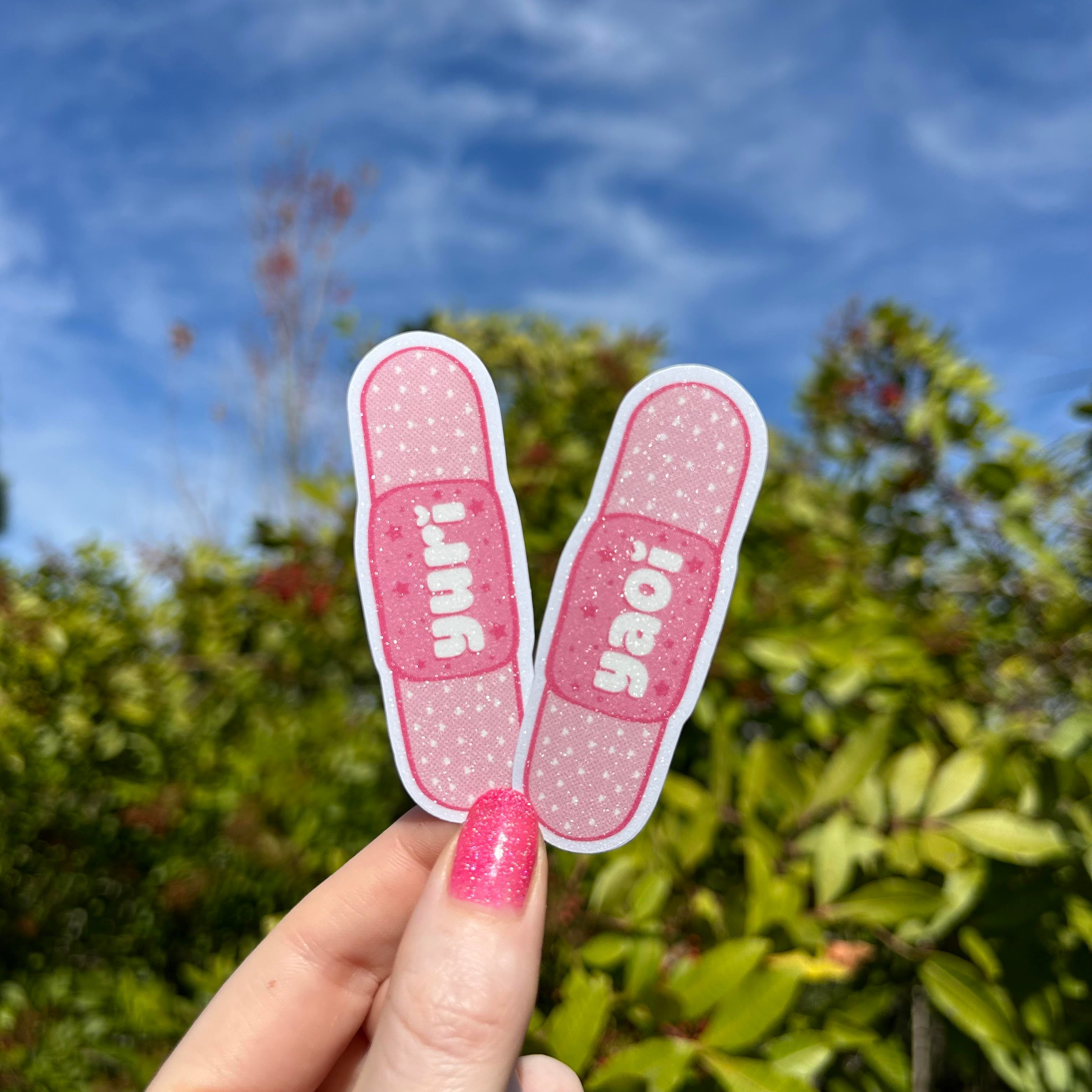 Yuri / Yaoi Glitter Stickers