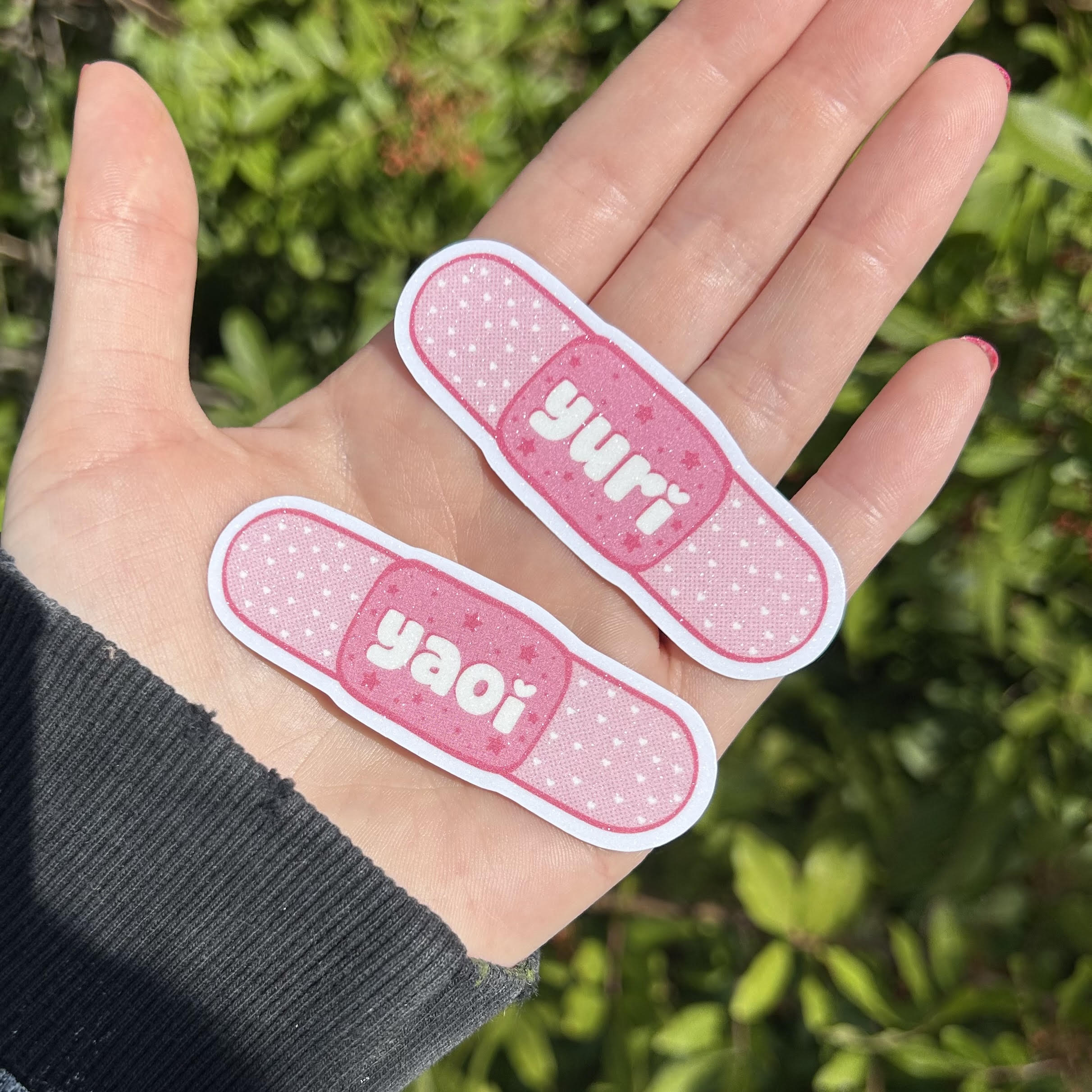 Yuri / Yaoi Glitter Stickers